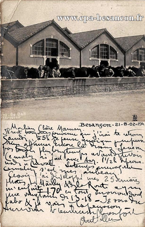 4e d'Artillerie - 6e Batterie - L'Abreuvoir - Besançon - 21 août 1902